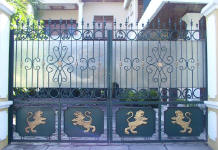 wrought iron gates #BA4700
